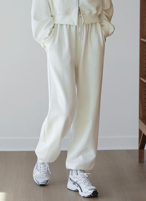 [Theonme] 레이즈 파스텔 코튼 데일리 조거 밴딩 팬츠
