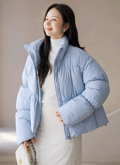 마시멜로 말랑 폭신 웰론 머플러SET 패딩 점퍼