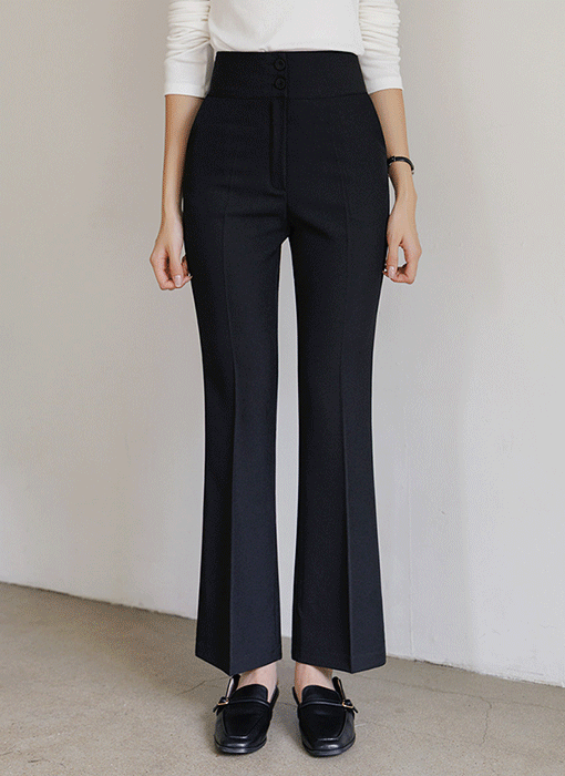 [Theonme] 블로아 투버튼 레직기 부츠컷 슬랙스 팬츠